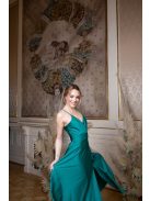 Abigél – zöld színű maxi 