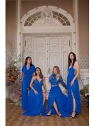 Hátnélküli maxi ruha – királykék