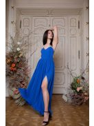 Hátnélküli maxi ruha – királykék