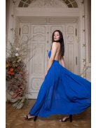 Hátnélküli maxi ruha – királykék