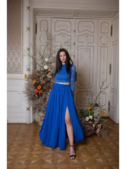 Muszlin maxi szoknya – királykék 