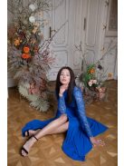 Muszlin maxi szoknya – királykék 