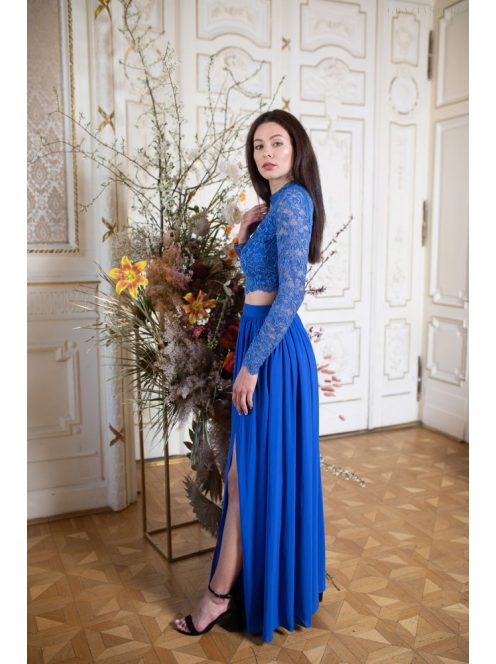 Muszlin maxi szoknya – királykék 