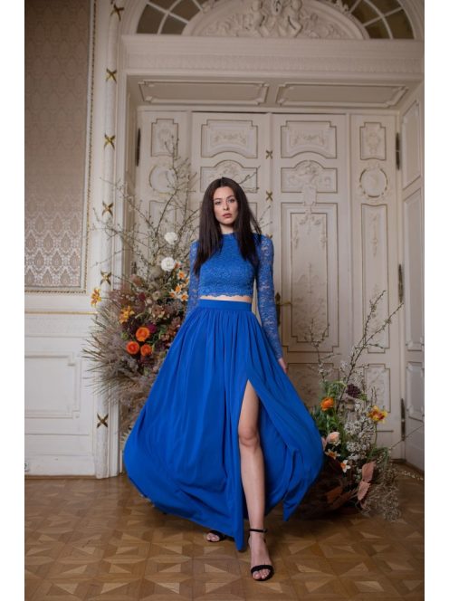 Muszlin maxi szoknya – királykék 