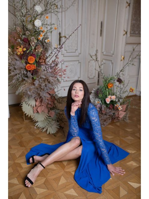 Muszlin maxi szoknya – királykék 