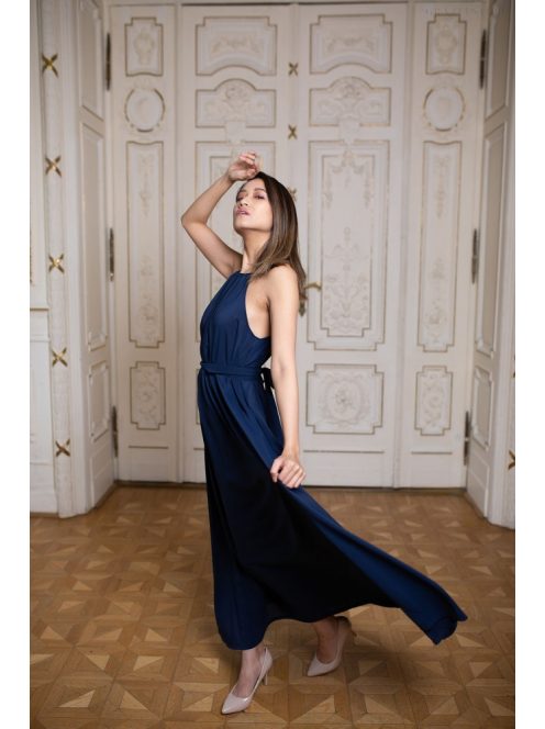 One-size muszlin ruha – sötétkék