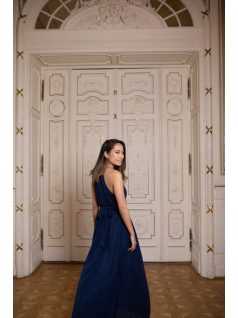 One-size muszlin ruha – sötétkék