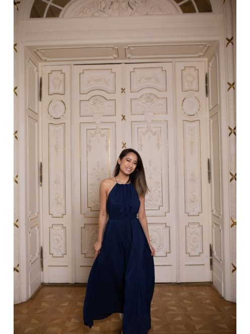 One-size muszlin ruha – sötétkék