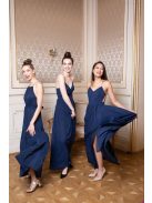 One-size muszlin ruha – sötétkék