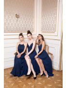 One-size muszlin ruha – sötétkék