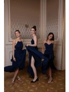 One-size muszlin ruha – sötétkék