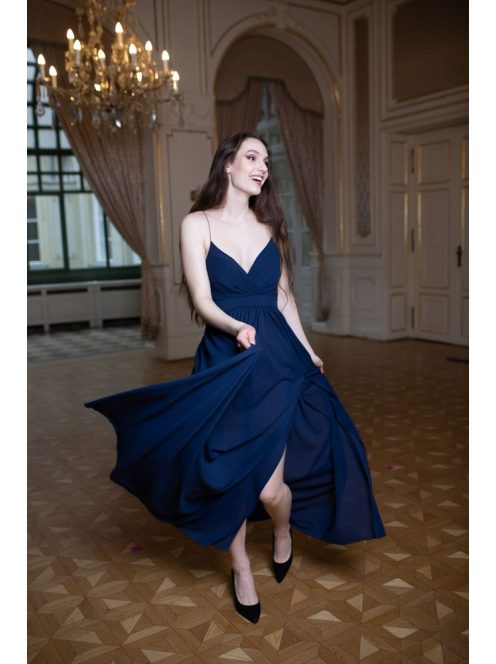  Abigél – sötétkék színű maxi ruha