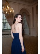 Abigél – sötétkék színű maxi ruha