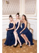 Abigél – sötétkék színű maxi ruha