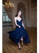 Abigél – sötétkék színű maxi ruha