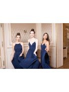 Abigél – sötétkék színű maxi ruha