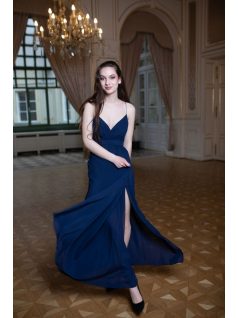  Abigél – sötétkék színű maxi ruha