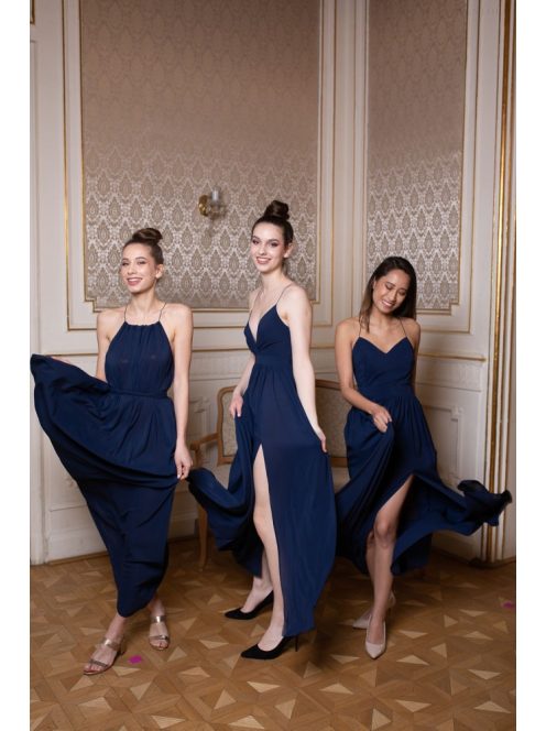  Abigél – sötétkék színű maxi ruha