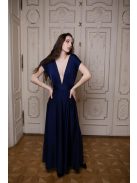  Sokféleképpen köthető maxi ruha – sötétkék