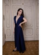 Sokféleképpen köthető maxi ruha – sötétkék