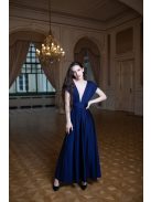 Sokféleképpen köthető maxi ruha – sötétkék