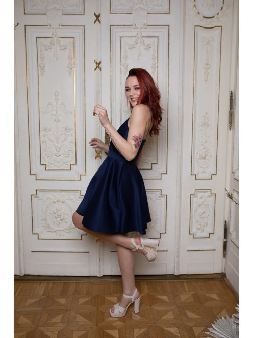 Abigél mini ruha – sötétkék
