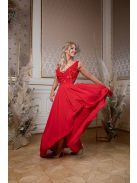 Elegáns, aszimmetrikus maxi szoknya ünnepélyes szettekhez. 