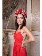 Hátnélküli maxi ruha minden alkalomra, piros színben. 