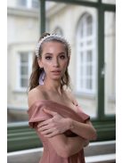 Szív kivágású maxi ruha – coffee cream 