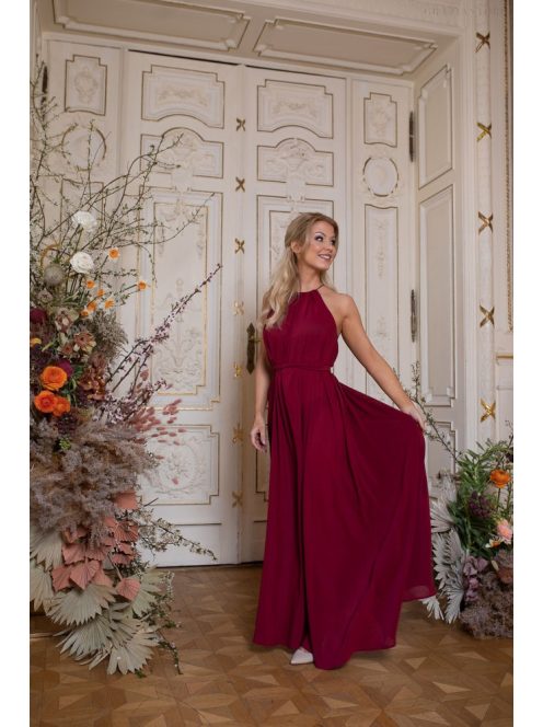 One-size muszlin ruha – bordó 