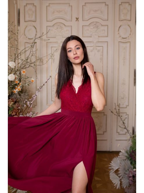  Muszlin maxi szoknya – bordó