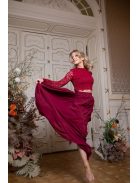  Muszlin maxi szoknya – bordó