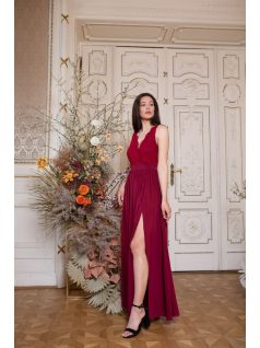 Muszlin maxi szoknya – bordó