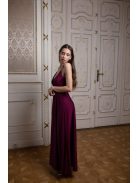  Abigél – bordó színű maxi ruha
