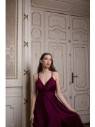 Abigél – bordó színű maxi ruha