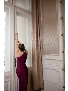 Csavart maxi ruha, bordó színben. Esküvőkre, bálokra.