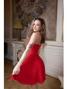 Mini csipke ruha– piros 