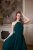 One-size muszlin maxi ruha – sötétzöld