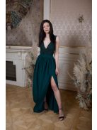 Sötétzöld, hátnélküli csipke body, alkalmi szettekhez.