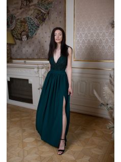 Csipke body – sötétzöld