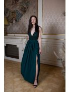 Muszlin maxi szoknya – sötétzöld