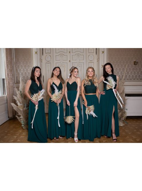 Muszlin maxi szoknya – sötétzöld