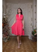  Mini ruha különleges dekoltázzsal – korall