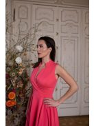  Mini ruha különleges dekoltázzsal – korall