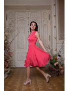  Mini ruha különleges dekoltázzsal – korall