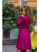 Csónaknyakú ruha - magenta