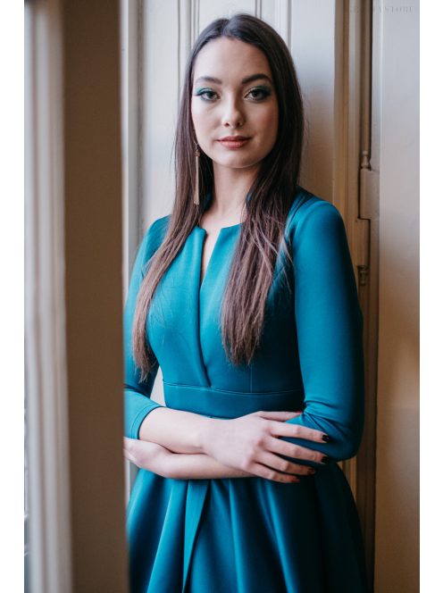Moderate – petrolkék ruha