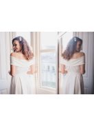 Boundless – vállnéküli fehér midi ruha 