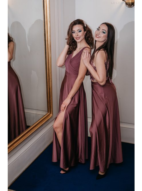 Mallow – mályva színű maxi szoknya