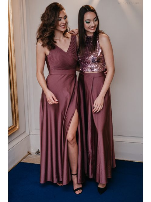 Mallow – mályva színű maxi szoknya